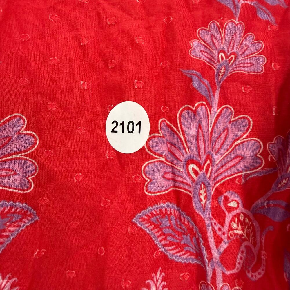 Farm Rio Floral-print Swiss-dot cotton-voile maxi dress Size M - Picture 9 of 9